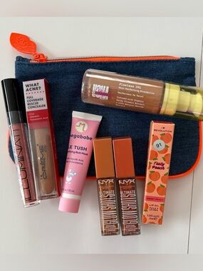NYX Glow Shots + Makeup Bundle + IPSY Bag, 8 items